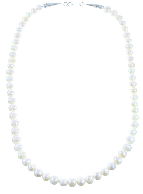 Fresh Water Pearl Sterling Silver Bead Necklace AX102120